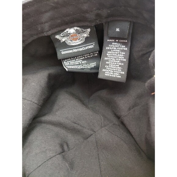 Harley Davidson Genuine Motorclothes XL Flat Cap Hat Dark Gray - Picture 6 of 7